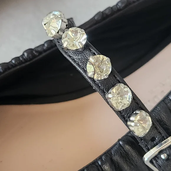 Antonio Melani Jennifer Sumko flats 8 black leather LyssaLou Mary Jane new $130 - Picture 8 of 14